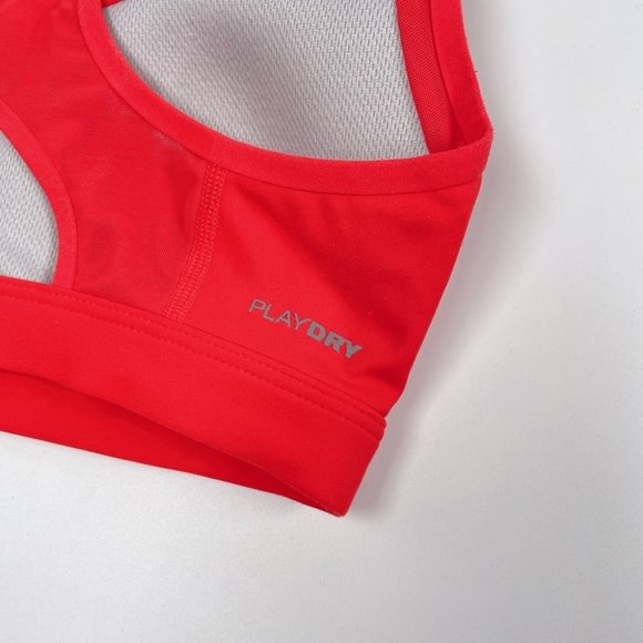 Reebok Red PlayDry Cross Back Mesh Full Support Size S - Picture 4 of 11